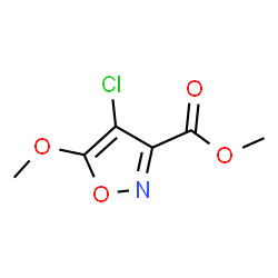 ChemSpider 2D Image | Methyl 4-chloro-5-methoxy-1,2-oxazole-3-carboxylate | C6H6ClNO4