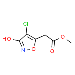 ChemSpider 2D Image | Methyl (4-chloro-3-hydroxy-1,2-oxazol-5-yl)acetate | C6H6ClNO4