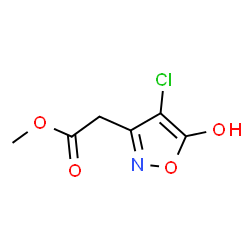 ChemSpider 2D Image | Methyl (4-chloro-5-hydroxy-1,2-oxazol-3-yl)acetate | C6H6ClNO4