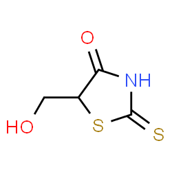 ChemSpider 2D Image | 5-(Hydroxymethyl)-2-thioxo-1,3-thiazolidin-4-one | C4H5NO2S2