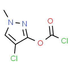 ChemSpider 2D Image | 4-Chloro-1-methyl-1H-pyrazol-3-yl carbonochloridate | C5H4Cl2N2O2