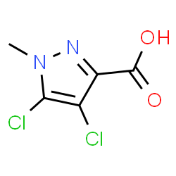 ChemSpider 2D Image | 4,5-Dichloro-1-methyl-1H-pyrazole-3-carboxylic acid | C5H4Cl2N2O2