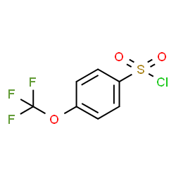 ChemSpider 2D Image | 4-(Trifluoromethoxy)benzenesulfonyl chloride | C7H4ClF3O3S