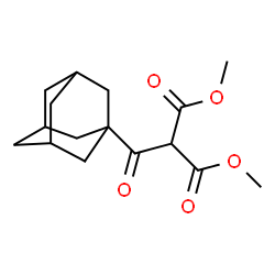 ChemSpider 2D Image | Dimethyl (adamantan-1-ylcarbonyl)malonate | C16H22O5