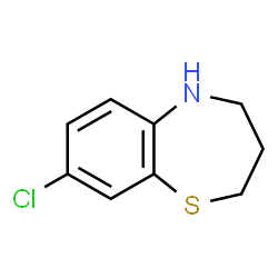 ChemSpider 2D Image | 8-Chloro-2,3,4,5-tetrahydro-1,5-benzothiazepine | C9H10ClNS