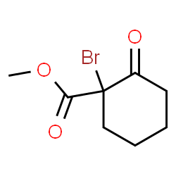 ChemSpider 2D Image | Methyl 1-bromo-2-oxocyclohexanecarboxylate | C8H11BrO3