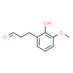 ChemSpider 2D Image | 3-(2-Hydroxy-3-methoxyphenyl)propanal | C10H12O3