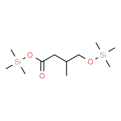 ChemSpider 2D Image | Trimethylsilyl 3-methyl-4-[(trimethylsilyl)oxy]butanoate | C11H26O3Si2