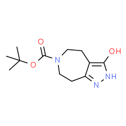 ChemSpider 2D Image | tert-Butyl 3-oxo-2,3,4,5,7,8-hexahydropyrazolo[3,4-d]azepine-6(1H)-carboxylate | C12H19N3O3