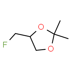 ChemSpider 2D Image | 4-(Fluoromethyl)-2,2-dimethyl-1,3-dioxolane | C6H11FO2