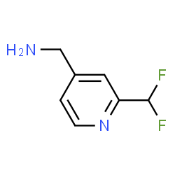 ChemSpider 2D Image | 1-[2-(Difluoromethyl)-4-pyridinyl]methanamine | C7H8F2N2