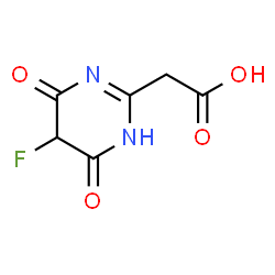 ChemSpider 2D Image | (5-Fluoro-4,6-dioxo-1,4,5,6-tetrahydro-2-pyrimidinyl)acetic acid | C6H5FN2O4