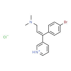 ChemSpider 2D Image | 3-[(1E)-1-(4-Bromophenyl)-3-(dimethylamino)-1-propen-1-yl]pyridinium chloride | C16H18BrClN2