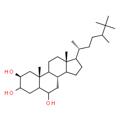 ChemSpider 2D Image | (2beta,9xi,14xi,17xi,24xi)-25-Methylergostane-2,3,6-triol | C29H52O3