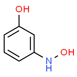 ChemSpider 2D Image | 3-(Hydroxyamino)phenol | C6H7NO2