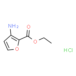 ChemSpider 2D Image | Ethyl 3-amino-2-furoate hydrochloride (1:1) | C7H10ClNO3