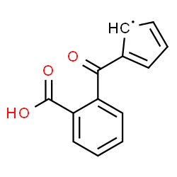 ChemSpider 2D Image | 2-(2-Carboxybenzoyl)-2,4-cyclopentadien-1-yl | C13H9O3