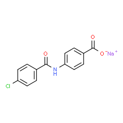 ChemSpider 2D Image | Sodium 4-(4-chlorobenzamido)benzoate | C14H9ClNNaO3