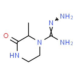ChemSpider 2D Image | 2-Methyl-3-oxo-1-piperazinecarbohydrazonamide | C6H13N5O