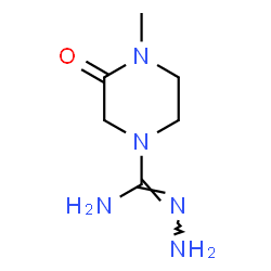 ChemSpider 2D Image | 4-Methyl-3-oxo-1-piperazinecarbohydrazonamide | C6H13N5O