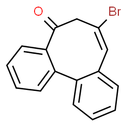 ChemSpider 2D Image | 7-Bromodibenzo[a,c][8]annulen-5(6H)-one | C16H11BrO
