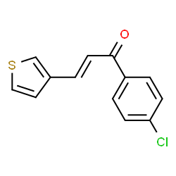 ChemSpider 2D Image | (2E)-1-(4-Chlorophenyl)-3-(3-thienyl)-2-propen-1-one | C13H9ClOS