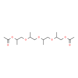 ChemSpider 2D Image | 2,5,8,11-Tetramethyl-13-oxo-3,6,9,12-tetraoxatetradec-1-yl acetate | C16H30O7