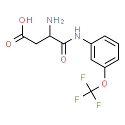 ChemSpider 2D Image | N-[3-(Trifluoromethoxy)phenyl]-alpha-asparagine | C11H11F3N2O4