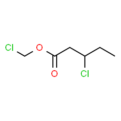 ChemSpider 2D Image | Chloromethyl 3-chloropentanoate | C6H10Cl2O2