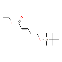 ChemSpider 2D Image | Ethyl 5-((tert-butyl(dimethyl)silyl)oxy)-2-pentenoate | C13H26O3Si