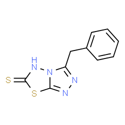 ChemSpider 2D Image | 3-Benzyl[1,2,4]triazolo[3,4-b][1,3,4]thiadiazole-6(5H)-thione | C10H8N4S2