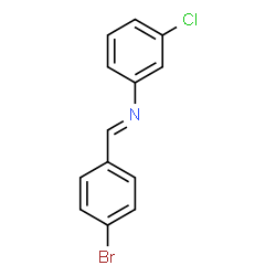 ChemSpider 2D Image | p-bromobenzylidene-(3-chlorophenyl)-amine | C13H9BrClN