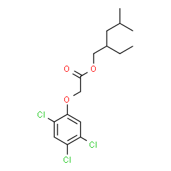 ChemSpider 2D Image | 2-Ethyl-4-methylpentyl (2,4,5-trichlorophenoxy)acetate | C16H21Cl3O3