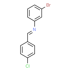 ChemSpider 2D Image | p-chlorobenzylidene-(3-bromophenyl)-amine | C13H9BrClN