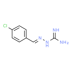 ChemSpider 2D Image | 2-(4-chlorobenzylidene)hydrazine-1-carboximidamide | C8H9ClN4