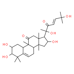 ChemSpider 2D Image | (23E)-1,2,16,20,25-Pentahydroxy-9,10,14-trimethyl-4,9-cyclo-9,10-secocholesta-5,23-diene-11,22-dione | C30H46O7