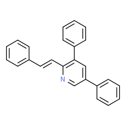 ChemSpider 2D Image | 3,5-Diphenyl-2-[(E)-2-phenylvinyl]pyridine | C25H19N