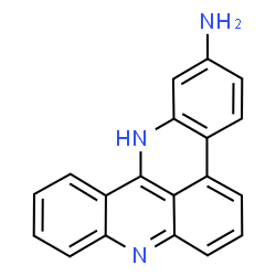 ChemSpider 2D Image | 13H-Quinolino[4,3,2-kl]acridin-2-amine | C19H13N3