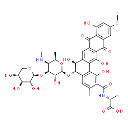 ChemSpider 2D Image | pradimicin A | C40H44N2O18