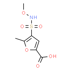 ChemSpider 2D Image | 4-(Methoxysulfamoyl)-5-methyl-2-furoic acid | C7H9NO6S