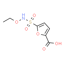 ChemSpider 2D Image | 5-(Ethoxysulfamoyl)-2-furoic acid | C7H9NO6S