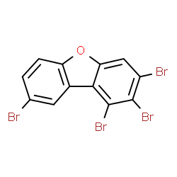 ChemSpider 2D Image | 1,2,3,8-tetrabromo-dibenzofuran | C12H4Br4O