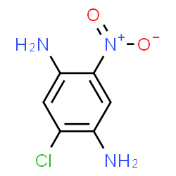 ChemSpider 2D Image | 2-Chloro-5-nitro-1,4-benzenediamine | C6H6ClN3O2