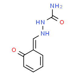 ChemSpider 2D Image | 2-[(E)-(6-Oxo-2,4-cyclohexadien-1-ylidene)methyl]hydrazinecarboxamide | C8H9N3O2