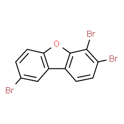 ChemSpider 2D Image | 3,4,8-tribromo-dibenzofuran | C12H5Br3O