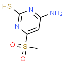 ChemSpider 2D Image | 4-Amino-6-(methylsulfonyl)-2-pyrimidinethiol | C5H7N3O2S2