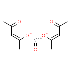 ChemSpider 2D Image | Oxovanadium(2+) bis[(2Z)-4-oxo-2-penten-2-olate] | C10H14O5V