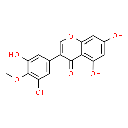 ChemSpider 2D Image | 3-(3,5-Dihydroxy-4-methoxyphenyl)-5,7-dihydroxy-4H-chromen-4-one | C16H12O7