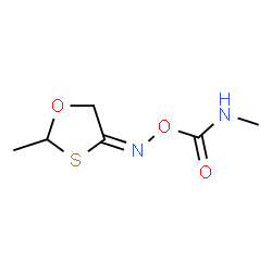 ChemSpider 2D Image | syn-2-Methyl-1,3-oxathiolan-4-one O-((methylamino)carbonyl)oxime | C6H10N2O3S