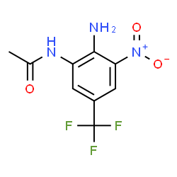 ChemSpider 2D Image | N-[2-Amino-3-nitro-5-(trifluoromethyl)phenyl]acetamide | C9H8F3N3O3